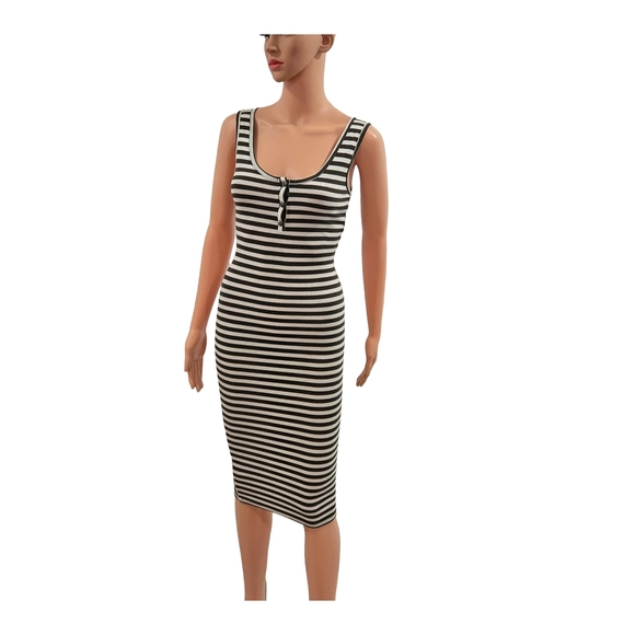Heart Hips Striped Knit Dress - Picture 1 of 7